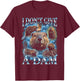 I Don't Give A Dam Funny Beaver T-Shirt - T-Shirt | Maroon