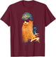 ZZ Top Portrait Official Billy F Gibbons T-Shirt - T-Shirt | Maroon