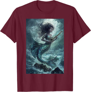 Mermaid Legend Mythology Myth T-Shirt - T-Shirt | Maroon