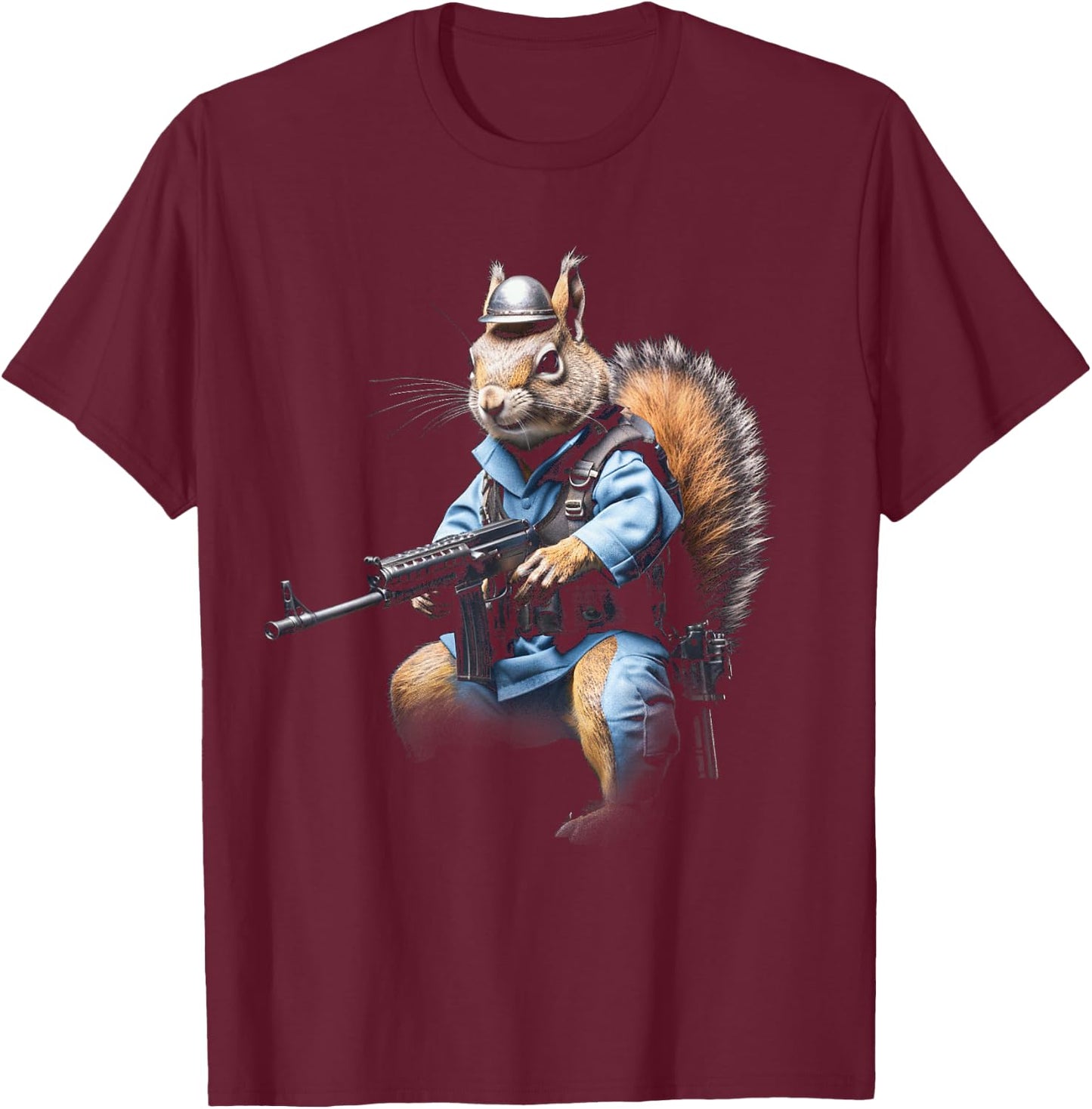 Squirrel Whisperer cool funny gun squirrel lover T-Shirt - T-Shirt | Maroon