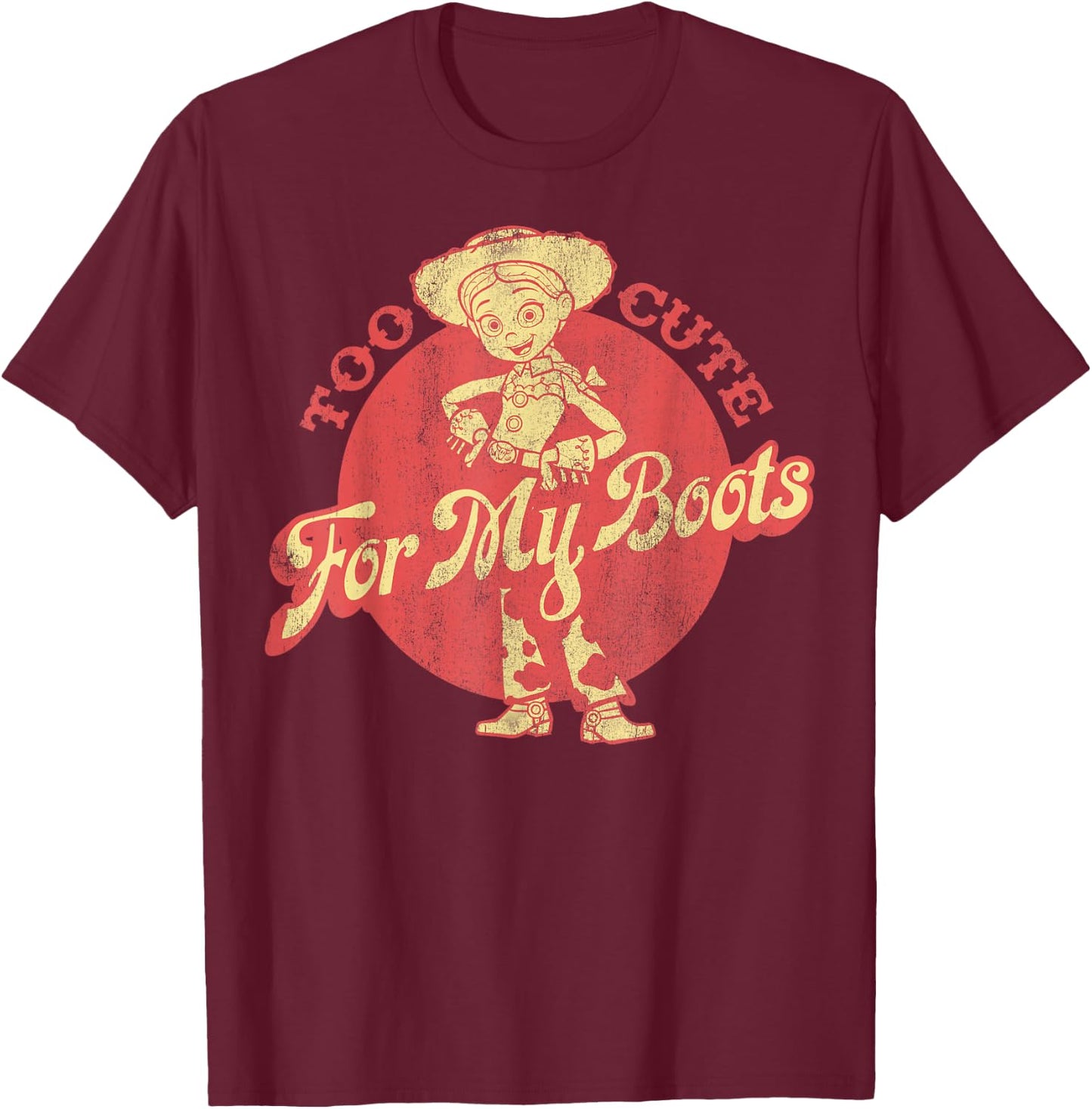 Disney Pixar Toy Story 4 Jessie Too Cute T-Shirt - T-Shirt | Maroon