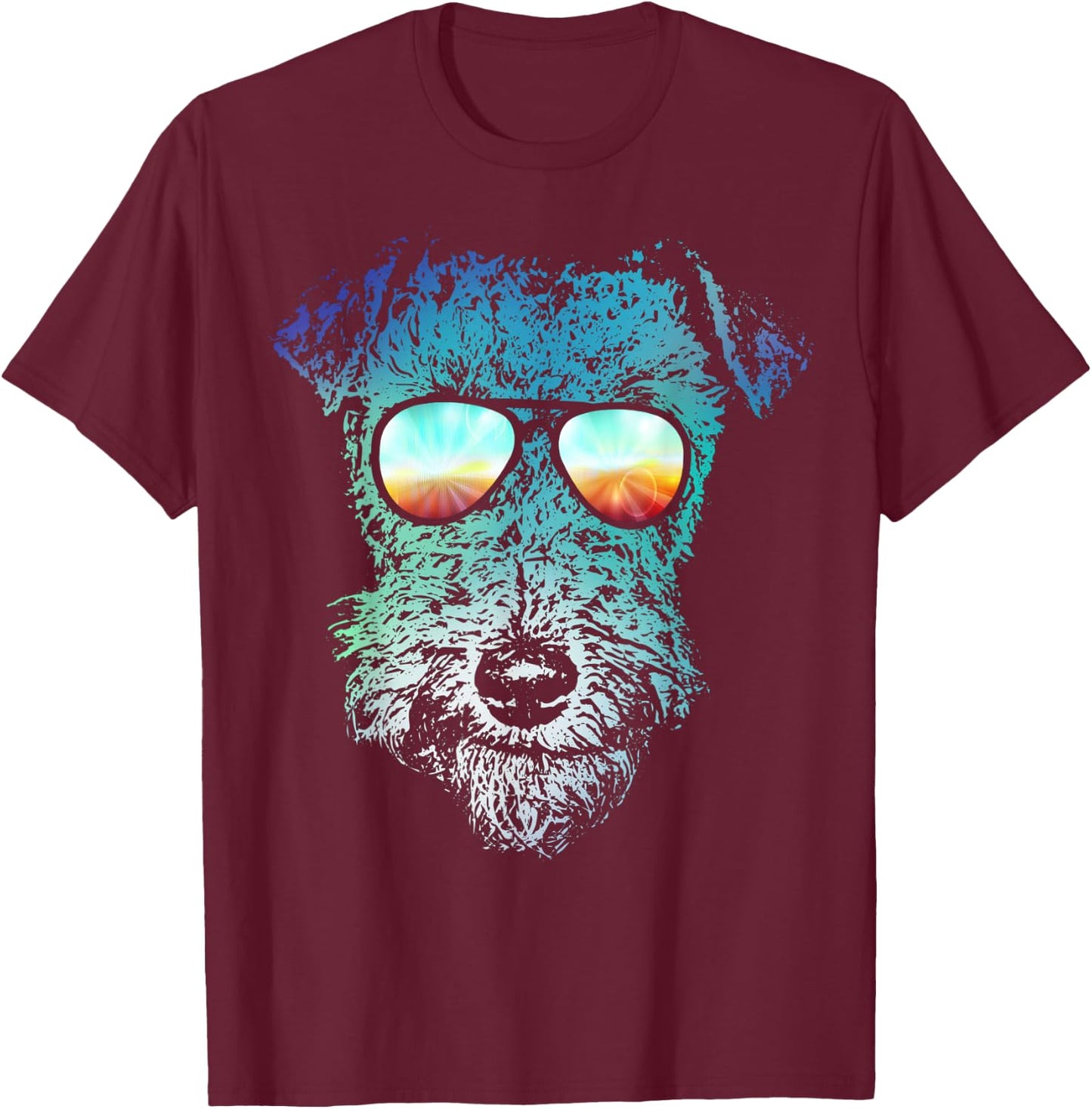 Disco Groovy Welsh Terrier Dog Gift Women Kids T-Shirt - T-Shirt | Maroon