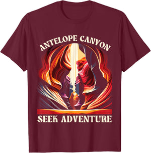 Antelope Canyon Arizona, Antelope Canyon T-Shirt - T-Shirt | Maroon