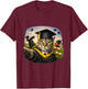 Funny Graduation Cat Selfie School Graduation Celebration T-Shirt - T-Shirt | Maroon