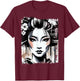 Geisha Vintage T-Shirt - T-Shirt | Maroon