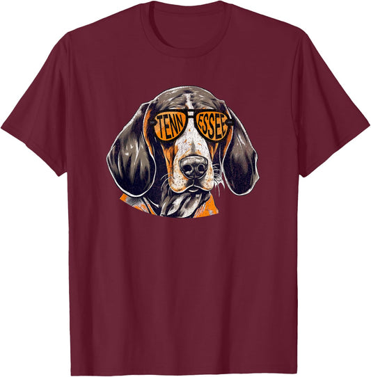 Tennessee Dog Sport Lovers | Tennessee Coonhound Fan T-Shirt - T-Shirt | Maroon
