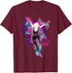Marvel Spider-Man: Across the Spider-Verse Gwen Glitch , black T-Shirt - T-Shirt | Maroon