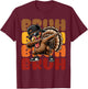 Bruh Turkey Dabbing Thanksgiving For Kids Boys Girls Funny T-Shirt - T-Shirt | Maroon