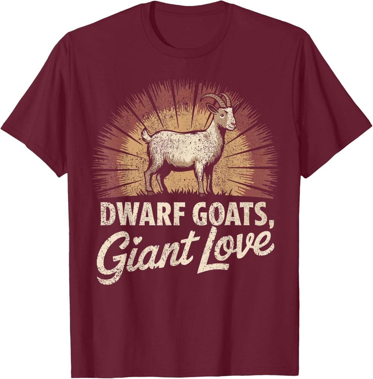 Goat Lover Nigerian Dwarf Goat Dad Goat Mom Love Goats T-Shirt - T-Shirt | Maroon