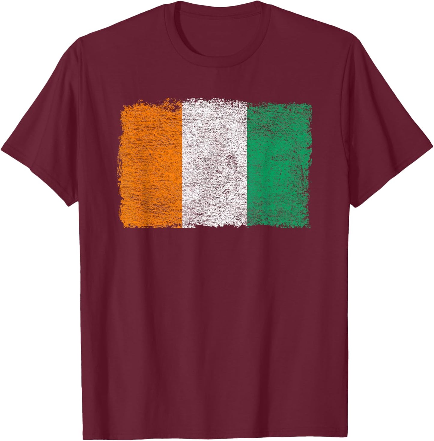 Ivory Coast Flag COTE D'Ivoire ABIDJAN Yamoussoukro T-Shirt - T-Shirt | Maroon