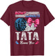 Burnouts Or Bows Your Tata Loves You Gender Reveal T-Shirt - T-Shirt | Maroon