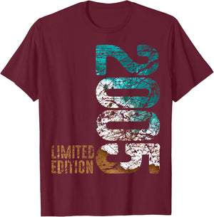 21. Geburtstag Mann Frau 21 Jahre 2005 Deko Geschenk Lustig T-Shirt - T-Shirt | Maroon