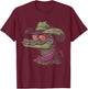 Alligator Cowboy Hat Gator Crocodile Reptile Lover Funny T-Shirt - T-Shirt | Maroon