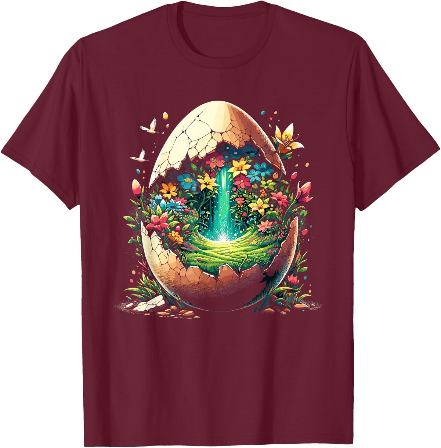 Easter Ostara Eostre Pagan Witchcraft Spring Moon T-Shirt - T-Shirt | Maroon