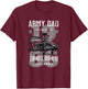 Army Dad Father Military Fathers Day Apache Helicopter Army T-Shirt - T-Shirt | Maroon