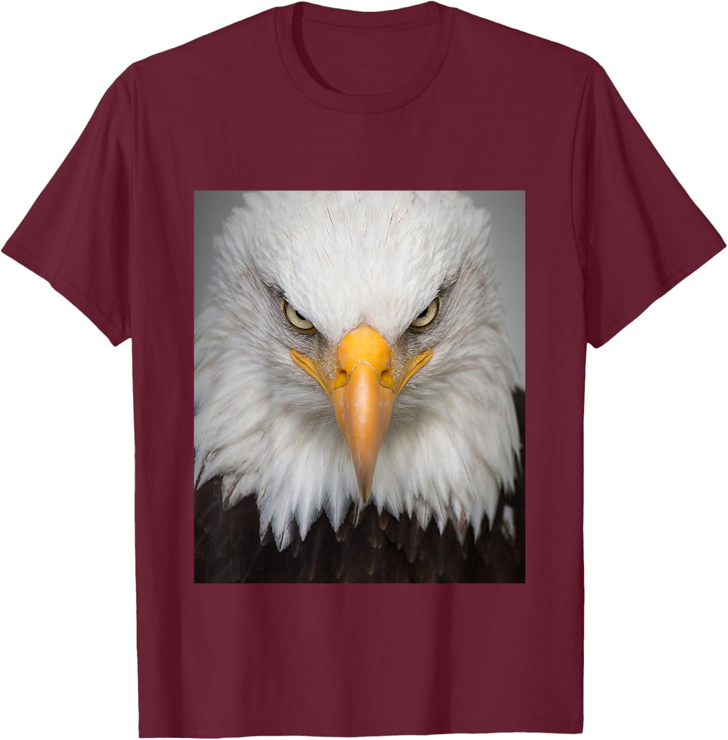 Kids Patriotic USA American Bald Eagle T-Shirt - T-Shirt | Maroon