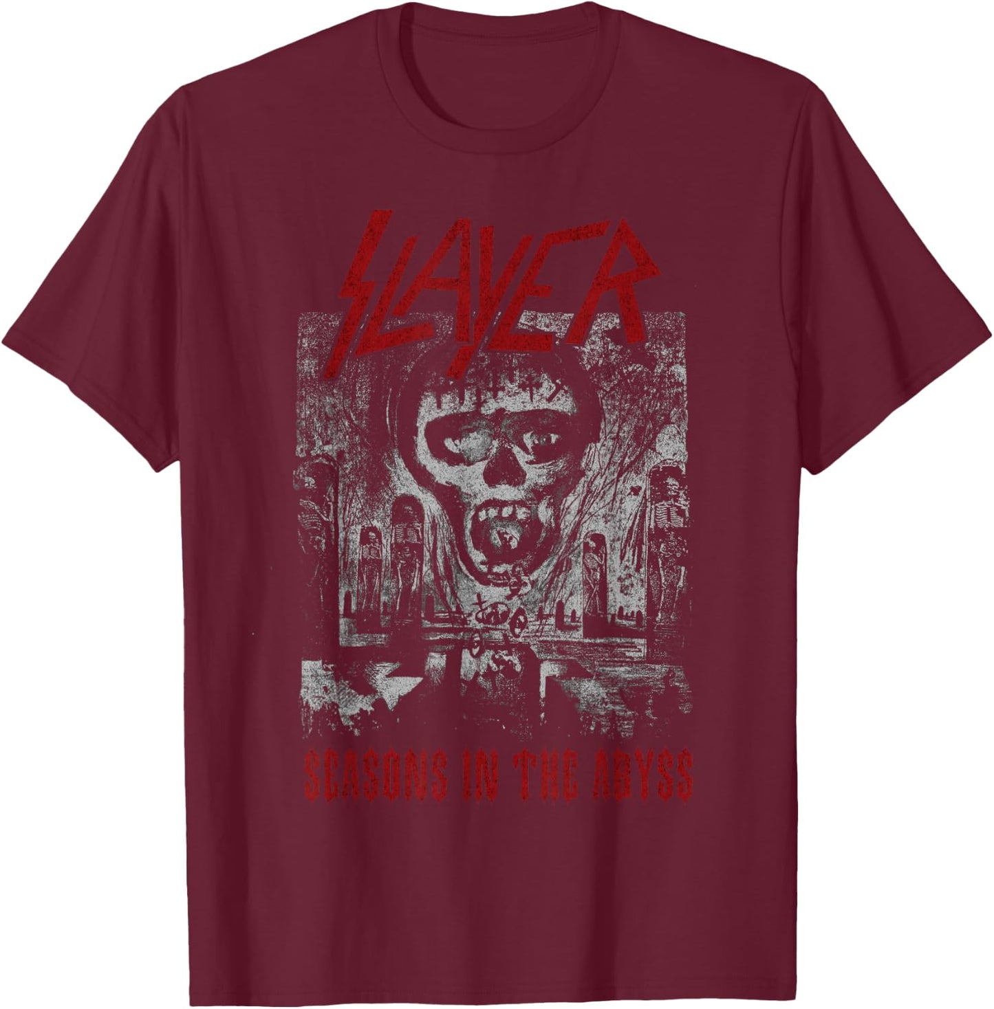 Slayer Seasons In The Abyss T-Shirt - T-Shirt | Maroon