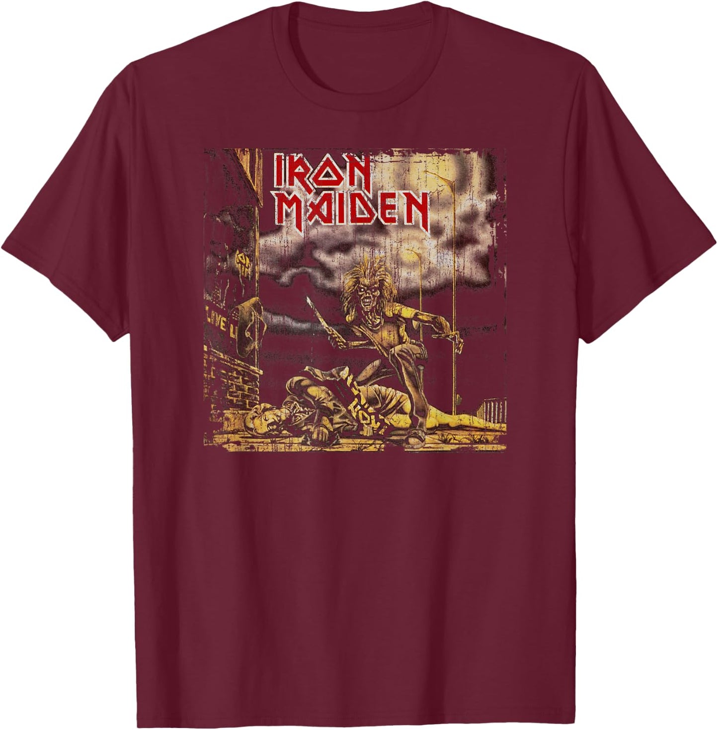 Iron Maiden - Sanctuary T-Shirt - T-Shirt | Maroon