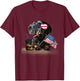 Dachshund Dog Dad Patriotic American Flag July Fourth T-Shirt - T-Shirt | Maroon