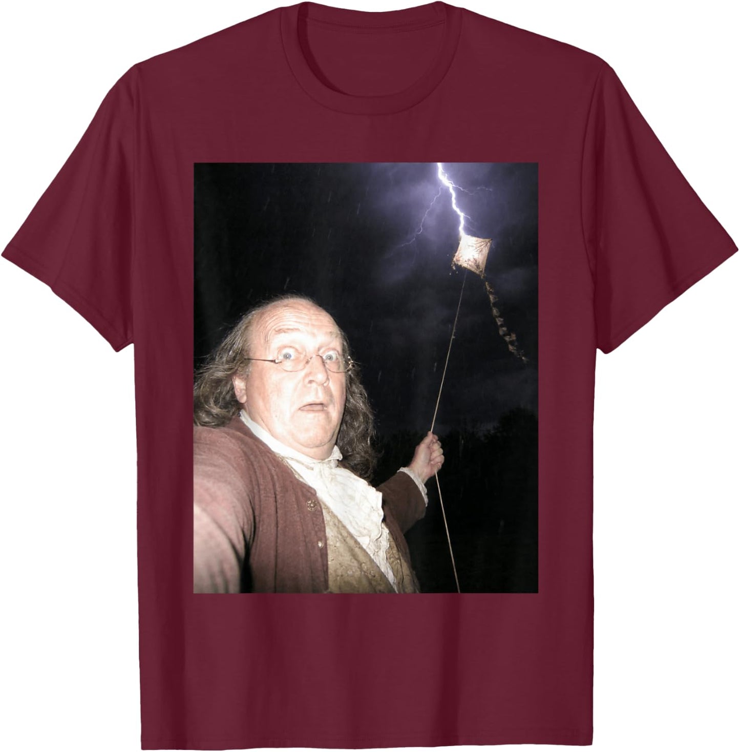 Ben Franklin T-Shirt - T-Shirt | Maroon