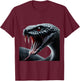 Mamba Shirt Gothic Snake Art Venomous Serpent Reptile Mambas T-Shirt - T-Shirt | Maroon