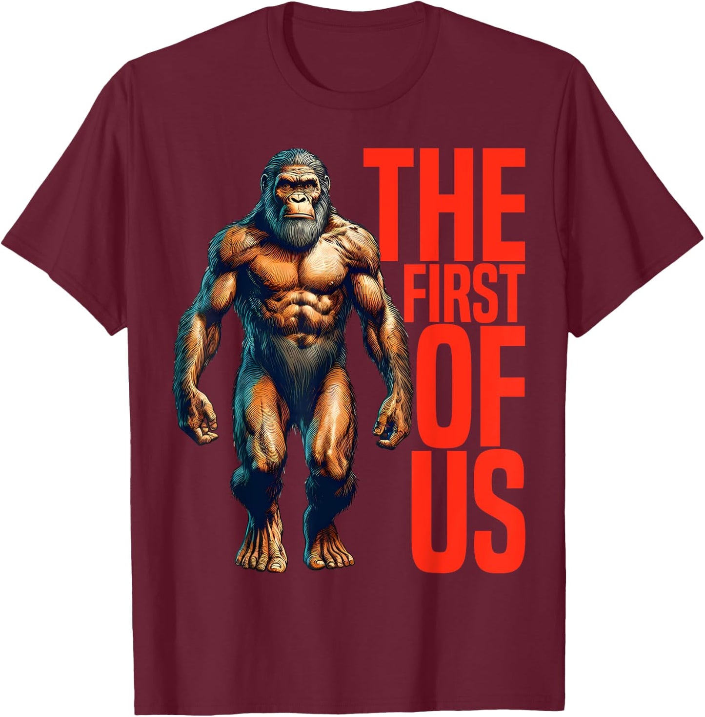 Neanderthal Homo Habilis T-Shirt - T-Shirt | Maroon