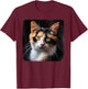 Calico Cats Calico Cat Women Girls Kids T-Shirt - T-Shirt | Maroon