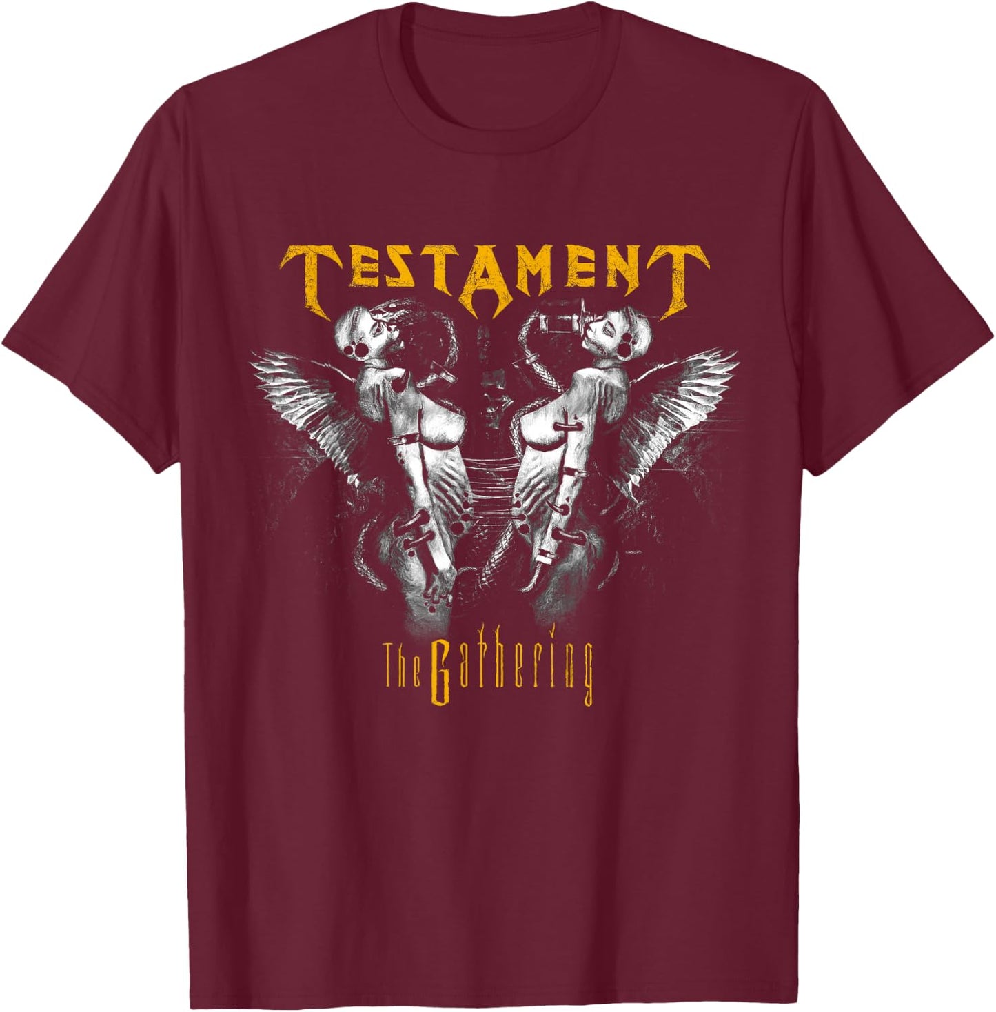 Testament - Official Merchandise - The Gathering T-Shirt - T-Shirt | Maroon