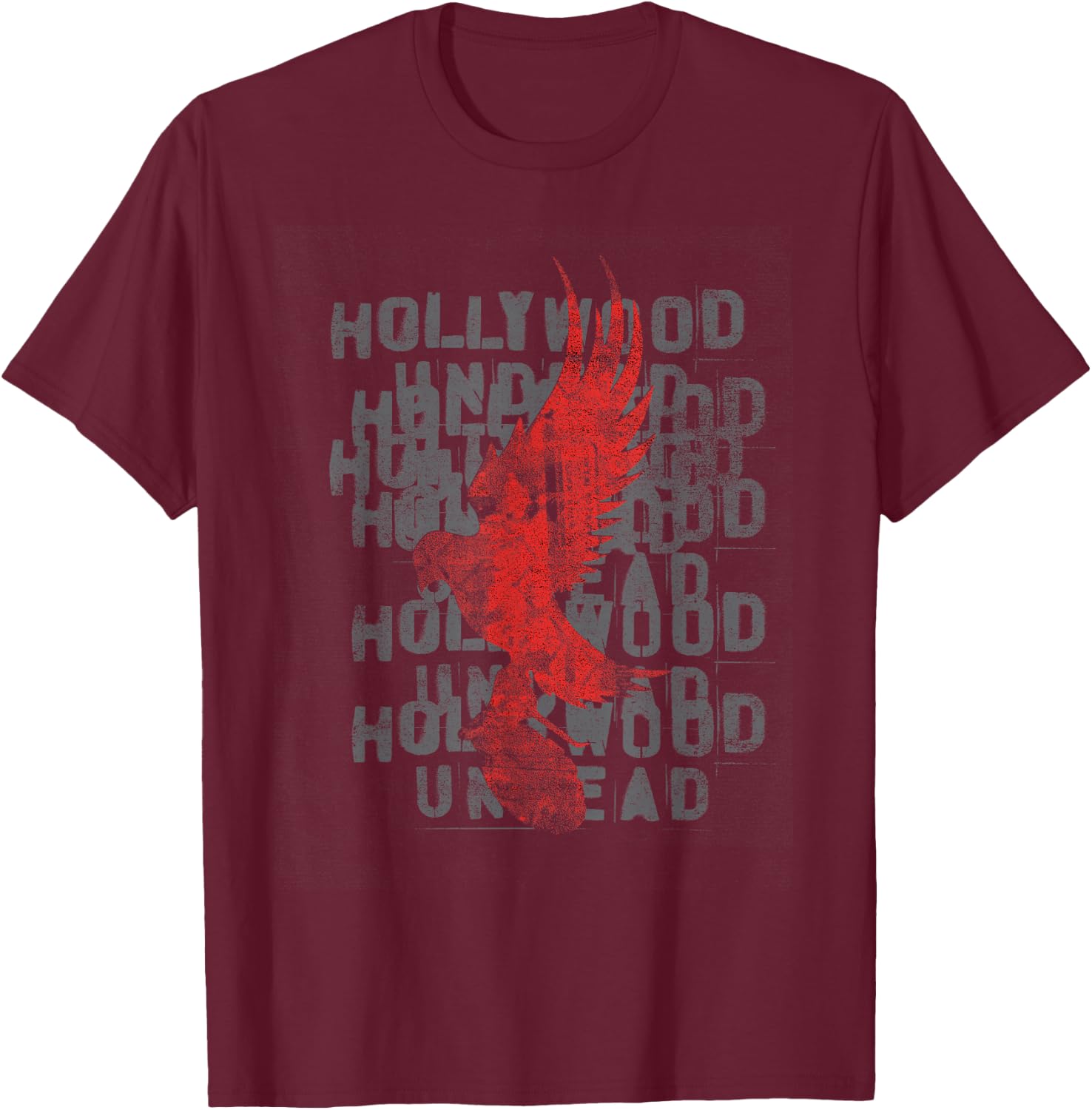 Hollywood Undead – Offizieller Merchandise-Artikel – Dove Stack T-Shirt - T-Shirt | Maroon