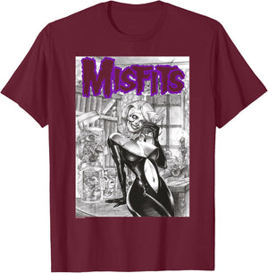 Misfits Darling , black T-Shirt - T-Shirt | Maroon