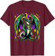 Mardi Gras Dragon Jester T-Shirt - T-Shirt | Maroon
