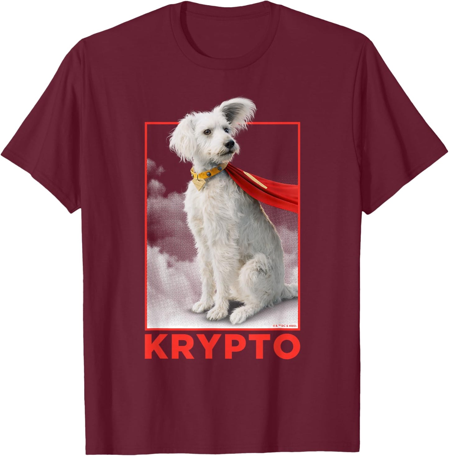 Superman (2025) Krypto Good Dog T-Shirt - T-Shirt | Maroon