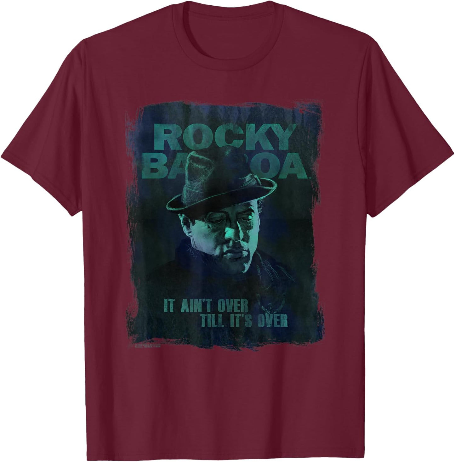 Rocky Balboa It Ain't Over Till It's Over T-Shirt - T-Shirt | Maroon