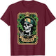 The Stoner Tarot Card Skeleton 420 Cannabis Weed Lover T-Shirt - T-Shirt | Maroon