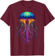 Jellyfish Fantasy Animal Colorful Art Jellyfish T-Shirt - T-Shirt | Maroon