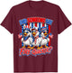 Firequacker Patriotic Duck American Flag 4th of July T-Shirt - T-Shirt | Maroon