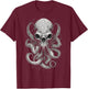 Cool Octopus Skull Monster Krakens Cthulhus Boys T-Shirt - T-Shirt | Maroon