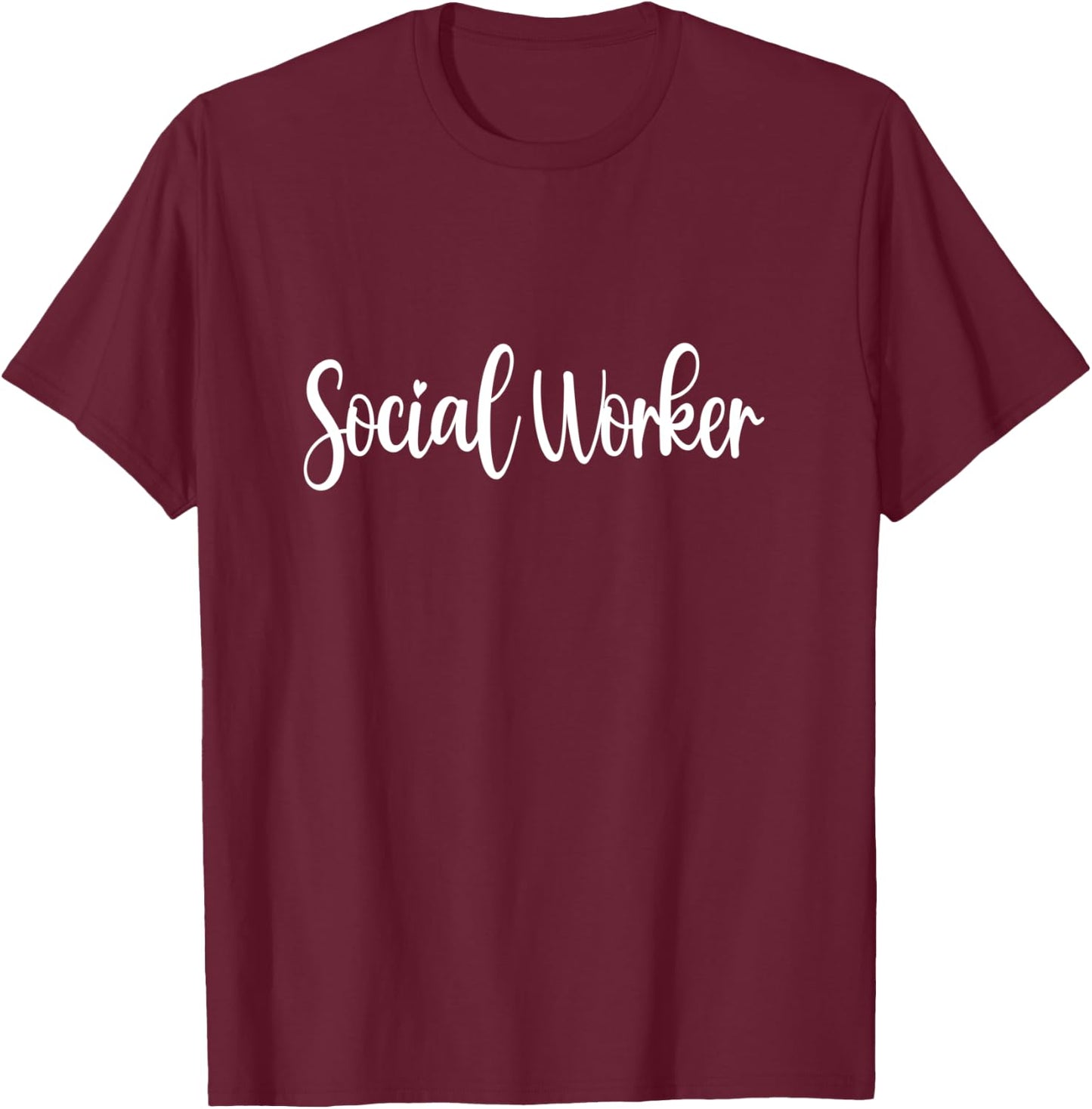 Social Worker Men Women Retro Social Worker T-Shirt - T-Shirt | Maroon