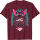 Anime Manga Cyberpunk Aesthetic Techwear Harajuku | Bunny T-Shirt - T-Shirt | Maroon