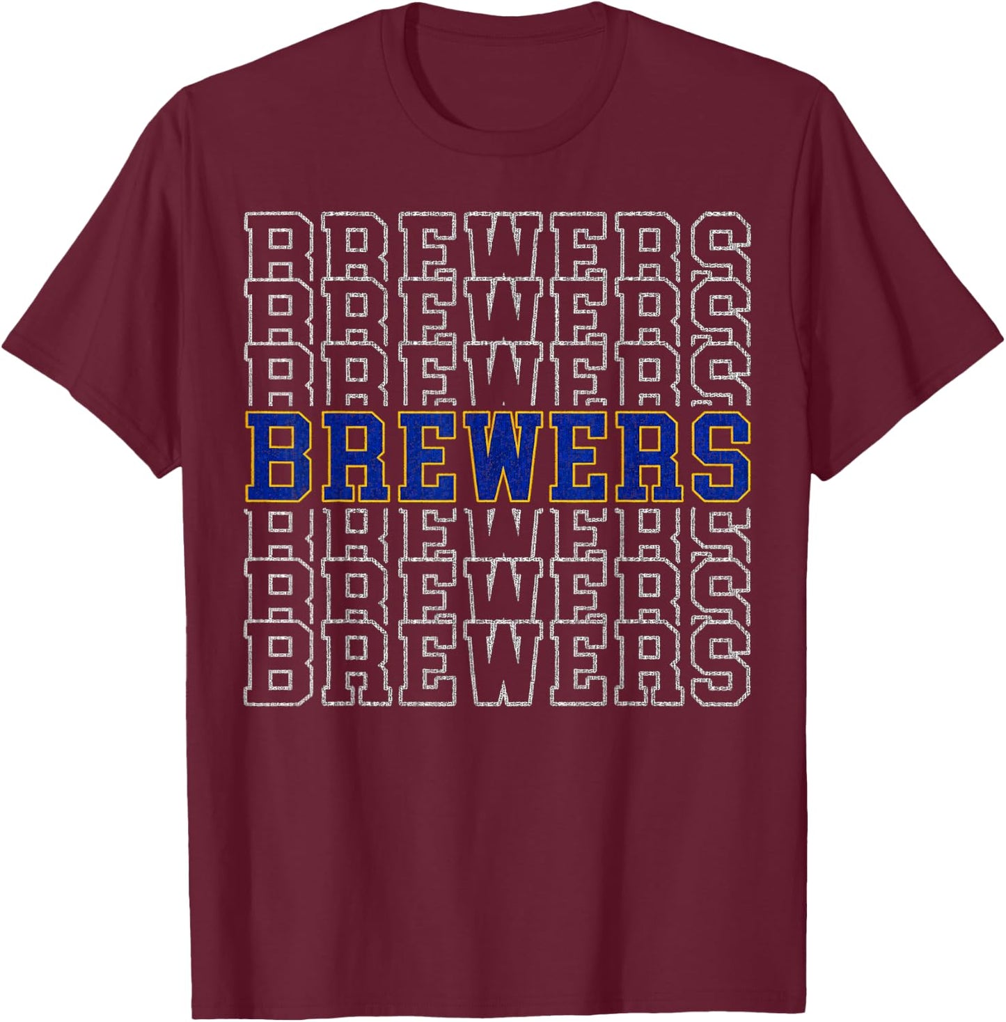 Brewers Name Retro Vintage Gift Women Boy Girl T-Shirt - T-Shirt | Maroon