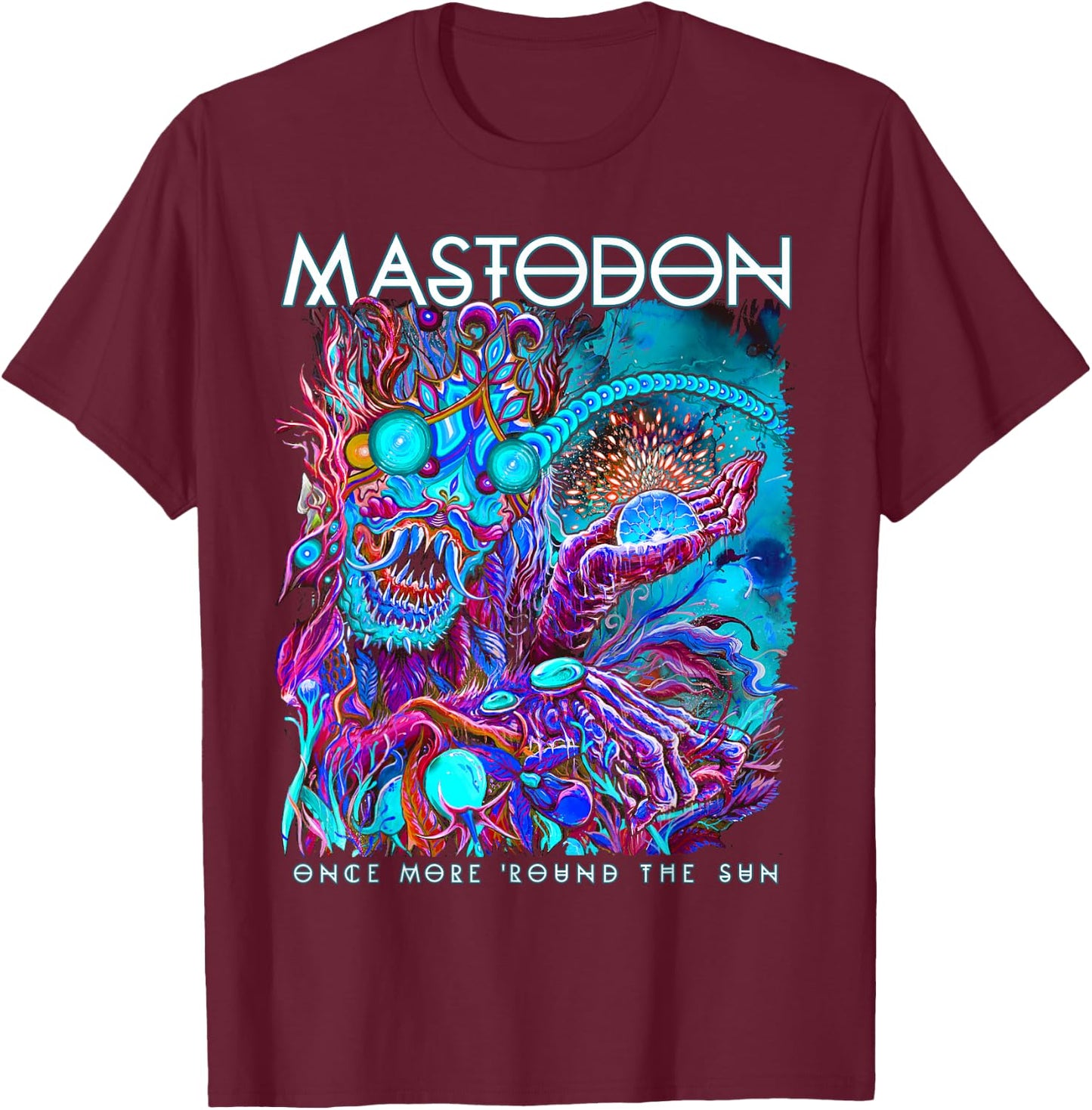 Mastodon OMRTS Blue Beast T-Shirt - T-Shirt | Maroon