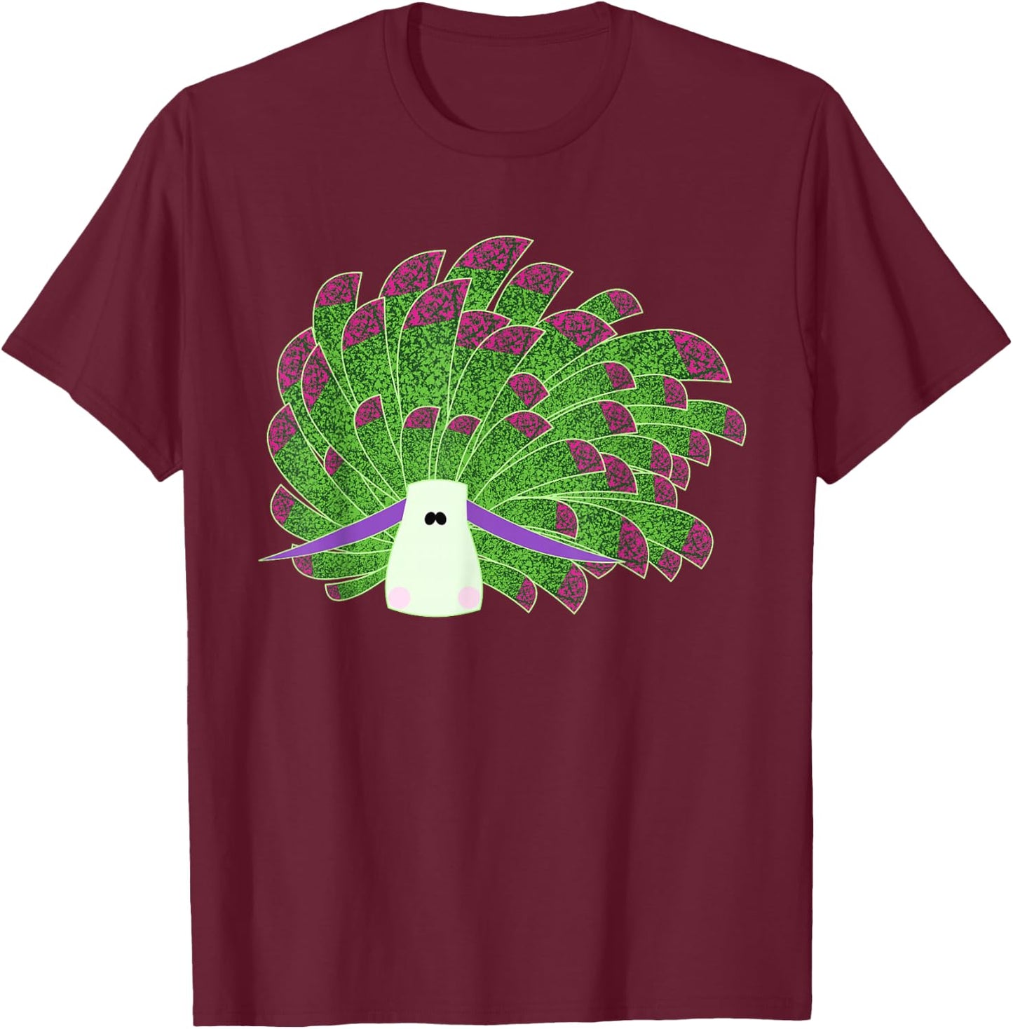 Costasiella kuroshimae leaf sheep Nudibranchs Nudibranch T-Shirt - T-Shirt | Maroon