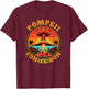 Pompeii Fun Run Marathon Geography Volcanologist Volcanology T-Shirt - T-Shirt | Maroon