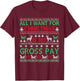 Funny Christmas All I Want Is My Gross Pay, Funny Holiday T-Shirt - T-Shirt | Maroon