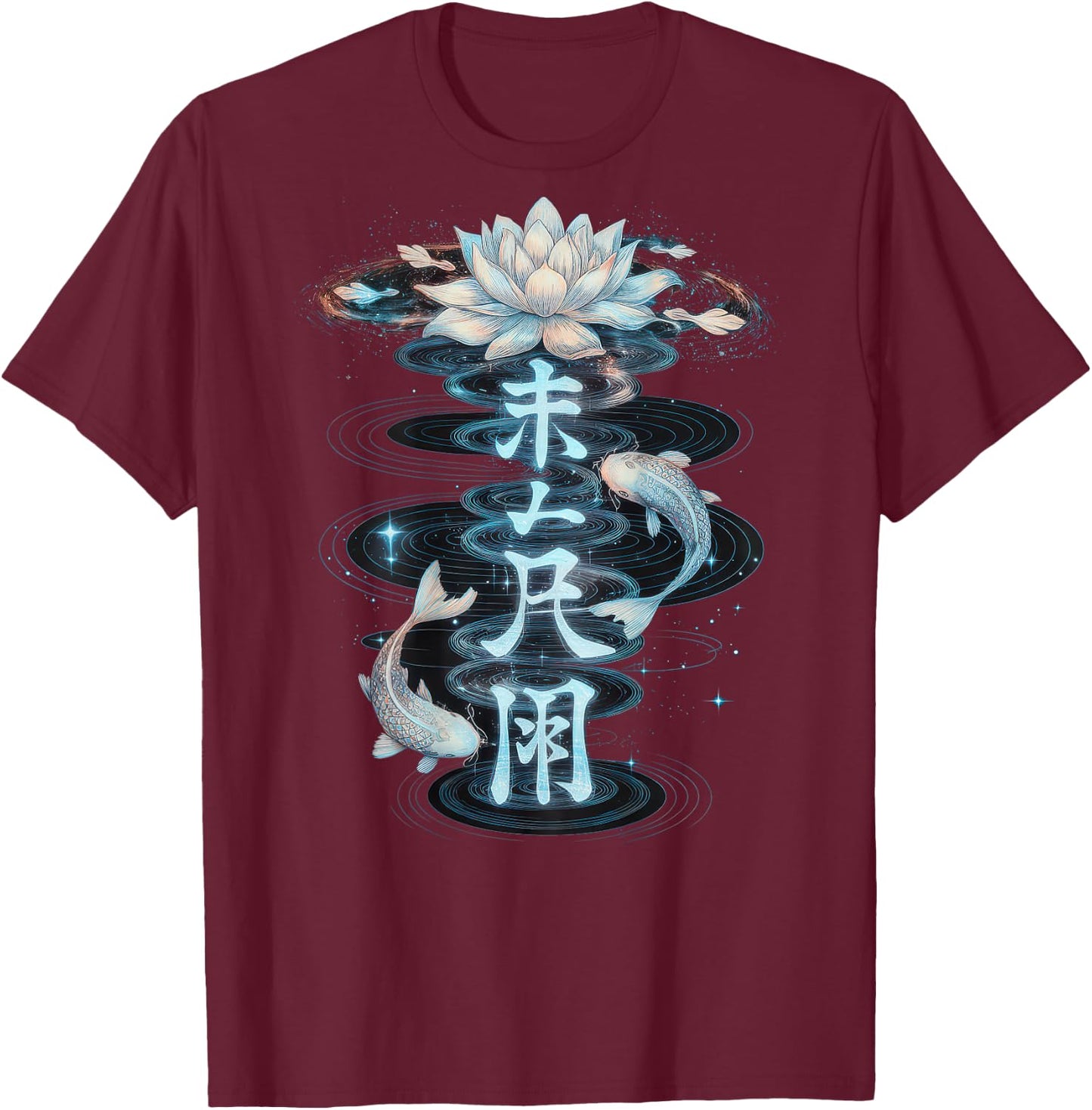 Streetwear Aesthetic Japanese Backprint Vaporwave Fashiom , Black, S T-Shirt - T-Shirt | Maroon