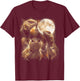 Funny Three Uromastyx Moon Tailed Lizard Vintage 90s Graphic T-Shirt - T-Shirt | Maroon