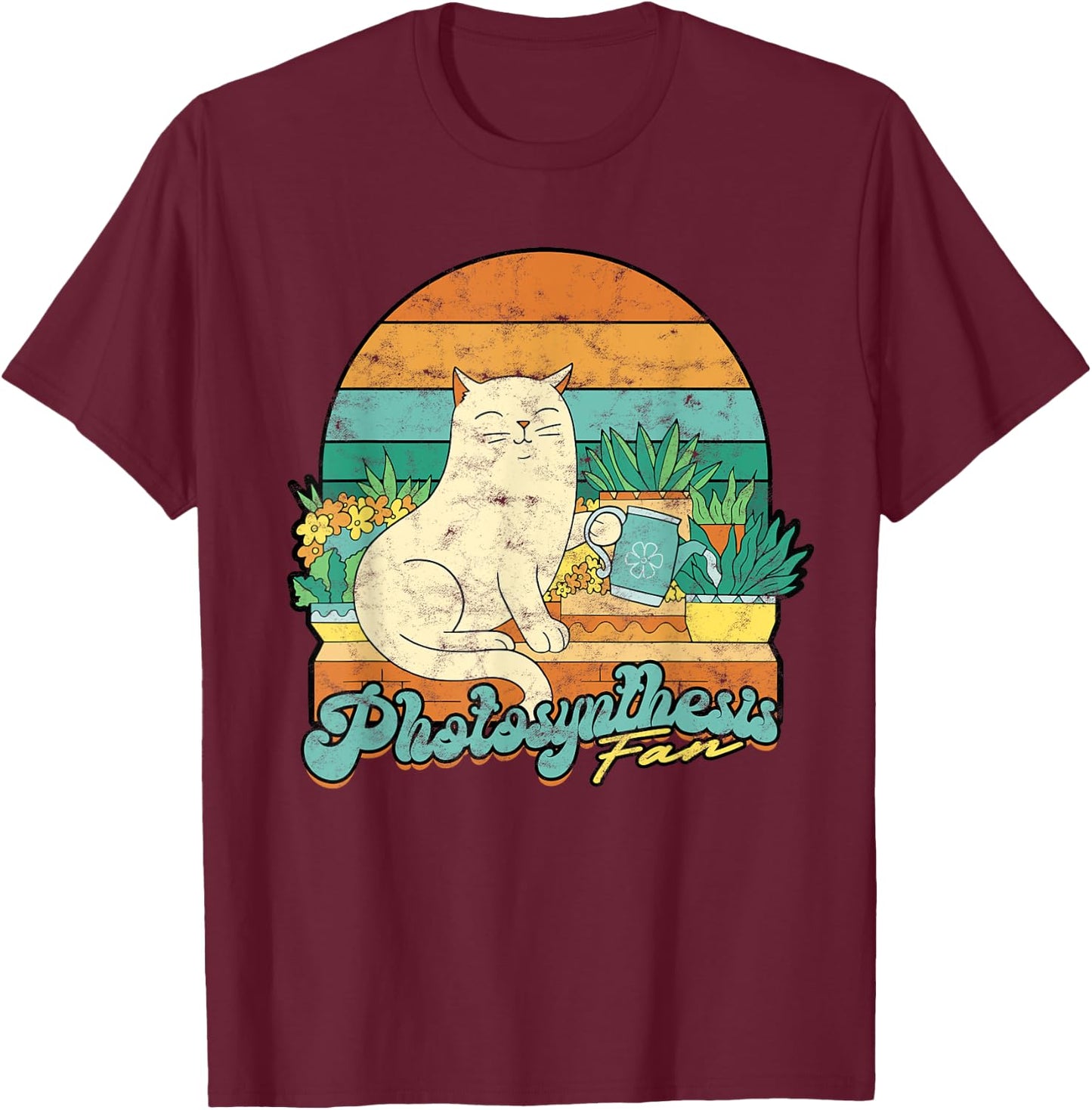 House Plants Photosynthesis Fan T-Shirt - T-Shirt | Maroon