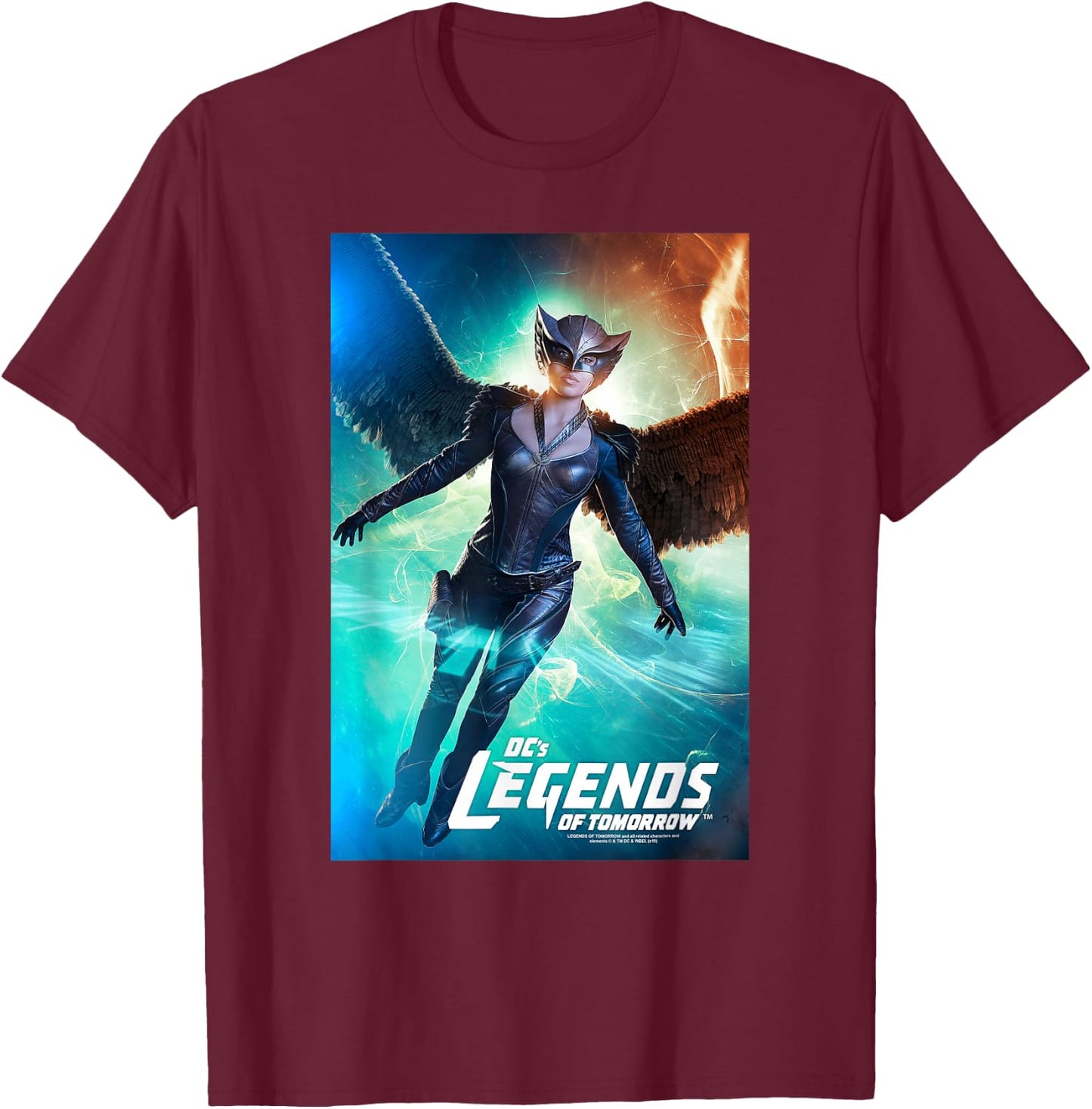 Legends of Tomorrow Hawkgirl Poster T-Shirt - T-Shirt | Maroon