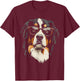 Bernese Mountain Dog Dog Graphic Pet Bernese Mountain Dog T-Shirt - T-Shirt | Maroon