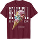 Urban Hip Hop Y2K Vintage Retro Backprint Streetwear Ice T-Shirt - T-Shirt | Maroon